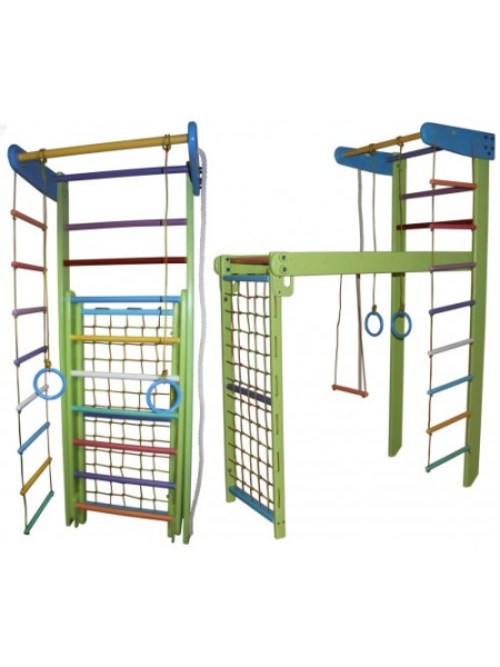 Спортивний куточок-трансформер Райдужний з рукоходом 